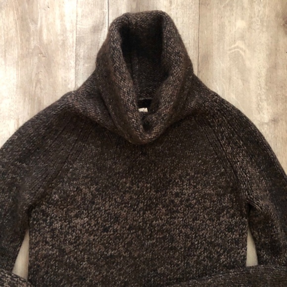 Wilfred, Cowl Neck, Sweater Dress, Wool, Alpaca Blend, Brown, Size XXS - Picture 12 of 16